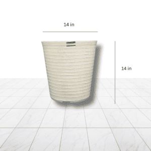 Tapered Round Decorative Planter for Indoor & Outdoor Plants