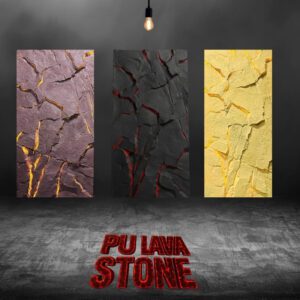 PU Lava stone for wall decor – 5 ft * 2.5 ft