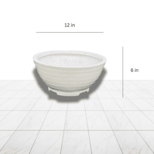 Round Bowl Decorative Planter for Indoor & Outdoor Plants