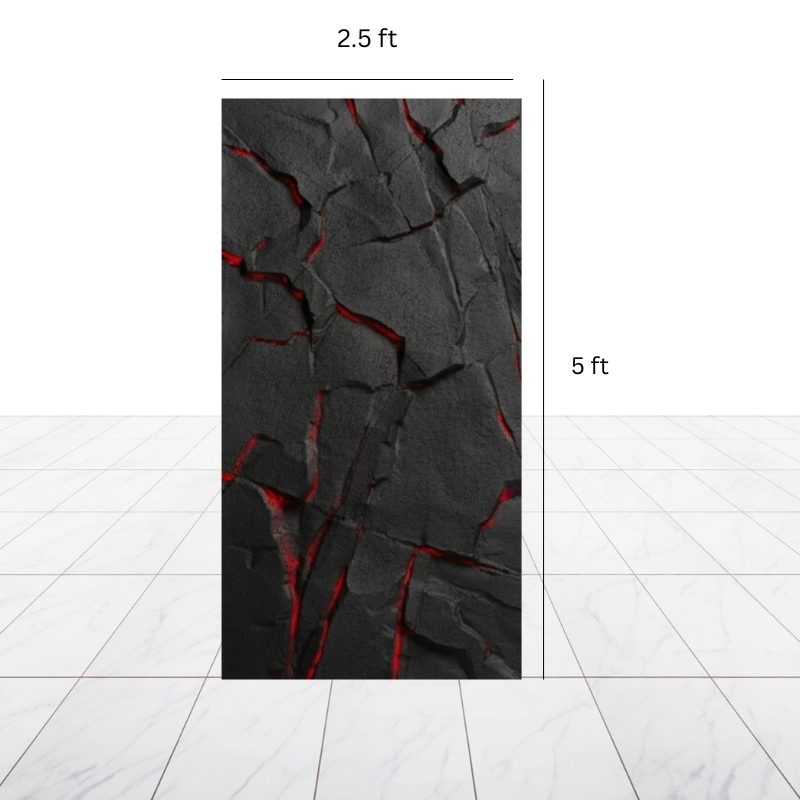 PU Lava stone for wall decor - 5 ft * 2.5 ft - Image 2